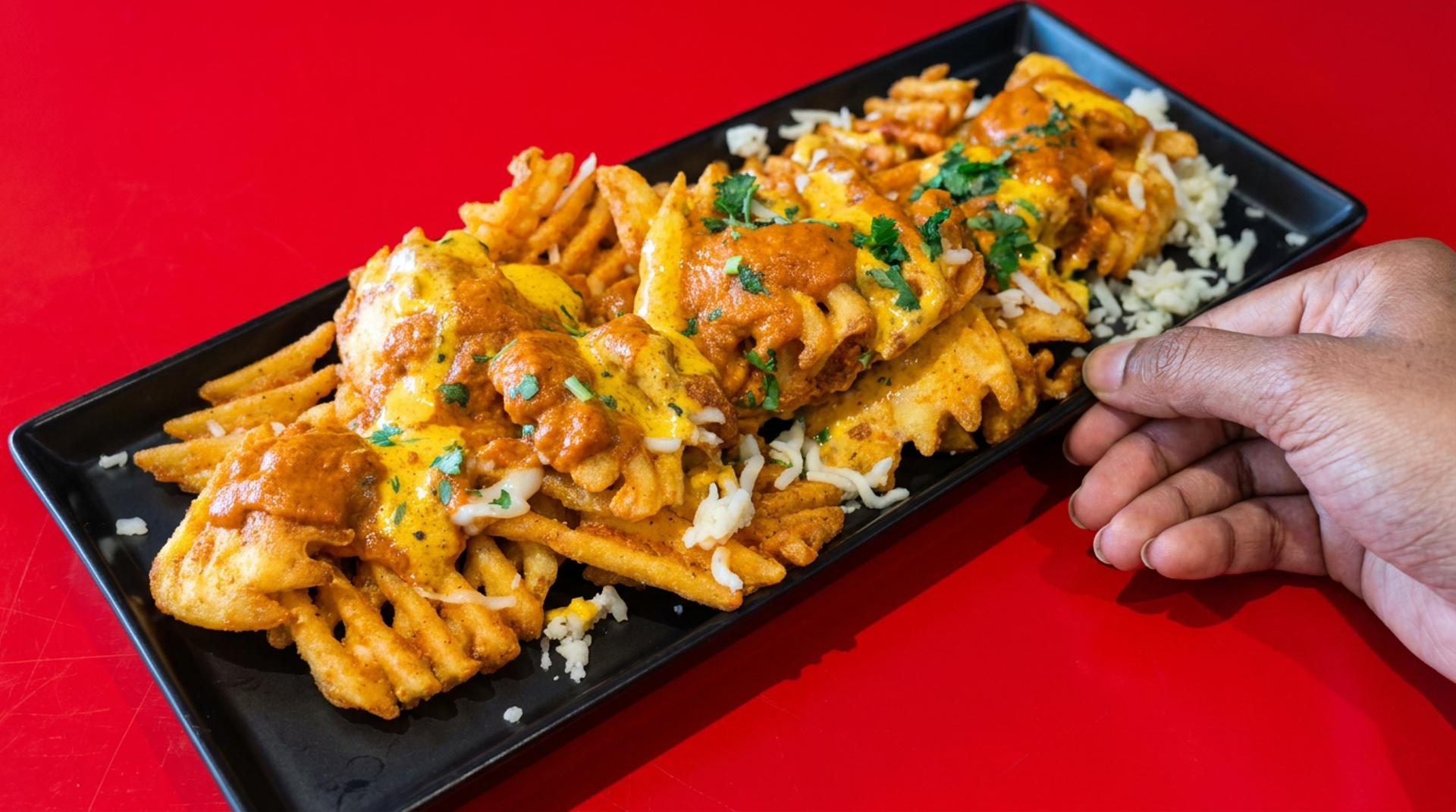 Tikka masala loaded fries
